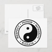 Eerbiediging van eerlijkheid Karate Briefkaart (Voorkant / Achterkant)