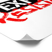 Eerbiediging van het bestaan of de verwachte weers poster (Hoek)