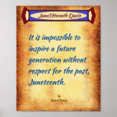 Eerbiediging van het verleden poster (Voorkant)