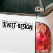 Eerbiediging van het voorzitterschap ... afstoting bumpersticker (Op Truck)