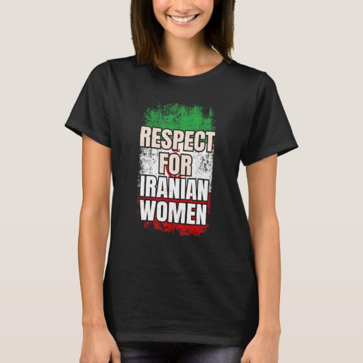 Eerbiediging van Iraanse vrouwen T-shirt (Voorkant)