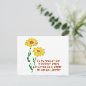 Eerbiediging van vrouwen briefkaart (Staand voorkant)