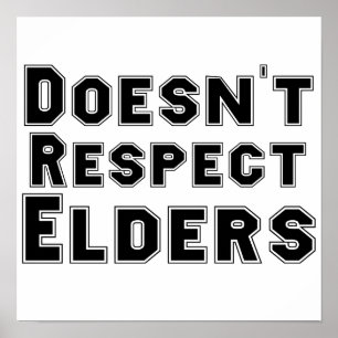 Eerbiedigt geen Poster van Ouders