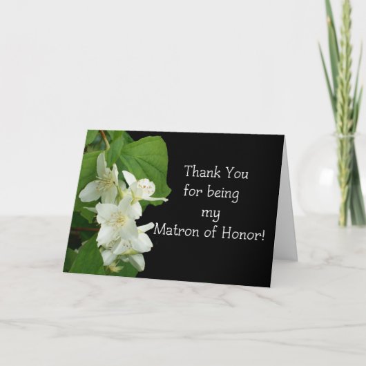 Eercard voor getuige bruid bedankkaart (Voorkant)