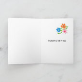 Eercard voor getuige bruid Dank je wel Bedankkaart (Binnen)