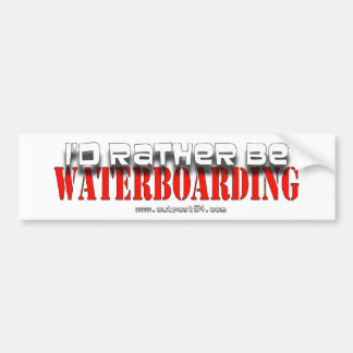 Eerder B Waterboarding Bumpersticker