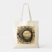 Eerder Baseball spelen Tote Bag (Achterkant)