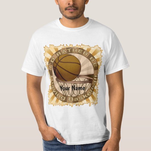 Eerder Basketball spelen T-shirt (Voorkant)