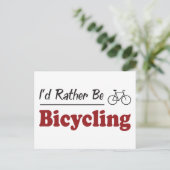 Eerder bicycling briefkaart (Staand voorkant)