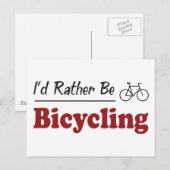 Eerder bicycling briefkaart (Voorkant / Achterkant)