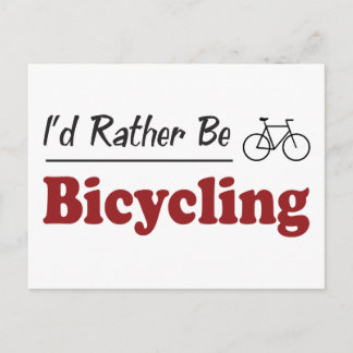 Eerder bicycling briefkaart