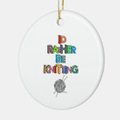 Eerder breien keramisch ornament (Links)