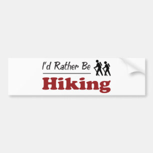 Eerder een wandelaar bumpersticker