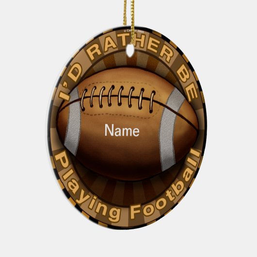 Eerder Football afspelen Keramisch Ornament (Rechts)