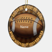 Eerder Football afspelen Keramisch Ornament (Links)