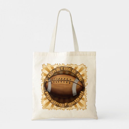Eerder Football afspelen Tote Bag (Achterkant)