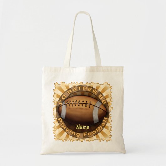 Eerder Football afspelen Tote Bag (Voorkant)