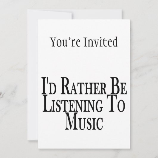 Eerder luister naar muziek kaart (Voorkant)