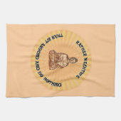 Eerder mediteren... theedoek (Horizontaal)