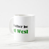 eerder naar het westen zijn koffiemok (Voorkant links)