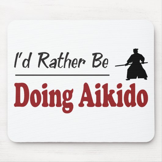 Eerder om Aikido te doen Muismat (Voorkant)