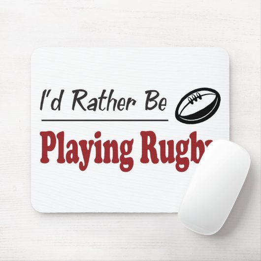 Eerder om Rugby te spelen Muismat (Met muis)