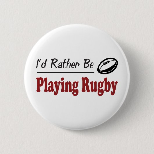 Eerder om Rugby te spelen Ronde Button 5,7 Cm (Voorkant)