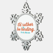 Eerder om te worden geboren tin sneeuwvlok ornament (Rechts)