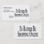 Eerder online winkelen visitekaartje (Voorkant / Achterkant)
