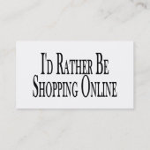 Eerder online winkelen visitekaartje (Achterkant)