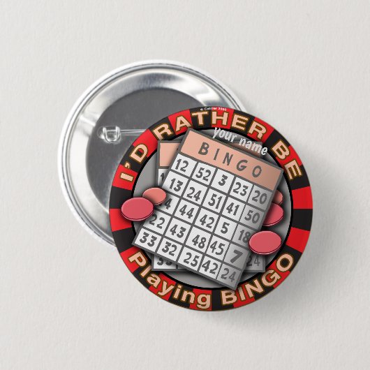 Eerder Play Bingo Ronde Button 5,7 Cm (Voorkant /achterkant)