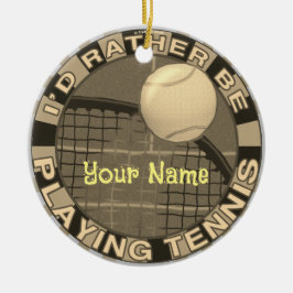 Eerder Play Tennis Keramisch Ornament