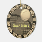 Eerder Play Tennis Keramisch Ornament (Links)
