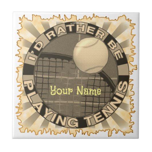 Eerder Play Tennis Tegeltje (Voorkant)