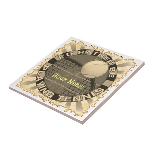 Eerder Play Tennis Tegeltje (Zijkant)