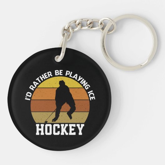 Eerder speel Ice Hockey Sleutelhanger (Achterkant)