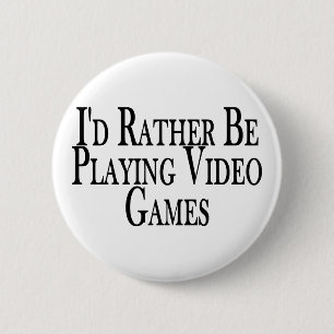Eerder Speel Video Games Ronde Button 5,7 Cm