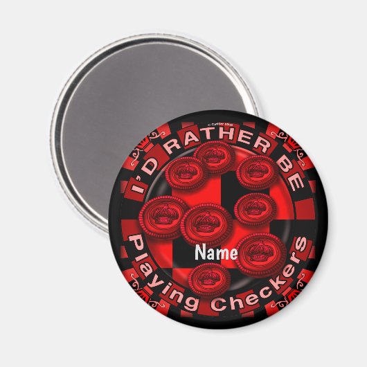 Eerder spelen Checkers magneet (Voorkant / Achterkant)