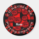 Eerder spelen Checkers magneet (Voorkant)