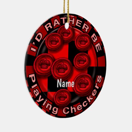 Eerder spelen Checkers ornament (Rechts)
