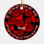 Eerder spelen Checkers ornament (Voorkant)
