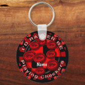 Eerder spelen Checkers sleutelhanger (Voorkant)