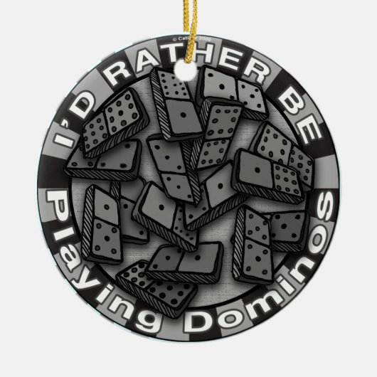 Eerder spelen Dominoes ornament (Voorkant)