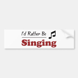 Eerder te zingen bumpersticker
