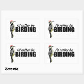 Eerder zijn de vogels rechthoekige sticker (Vel)