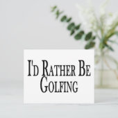 Eerder zijn Golfing Briefkaart (Staand voorkant)