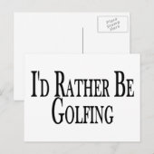 Eerder zijn Golfing Briefkaart (Voorkant / Achterkant)