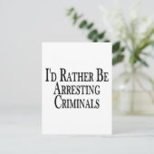 Eerdere arrestatiecriminelen briefkaart (Staand voorkant)