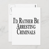 Eerdere arrestatiecriminelen briefkaart (Voorkant / Achterkant)