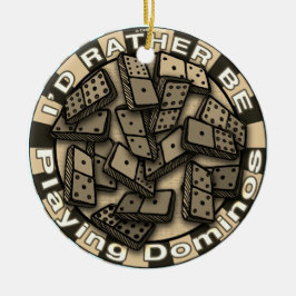 Eerdere Play Dominos Keramisch Ornament